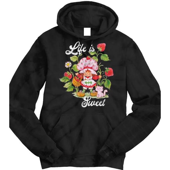 Life Is Sweet Vintage Berry Garden Funny Gift Tie Dye Hoodie