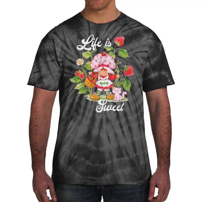 Life Is Sweet Vintage Berry Garden Funny Gift Tie-Dye T-Shirt