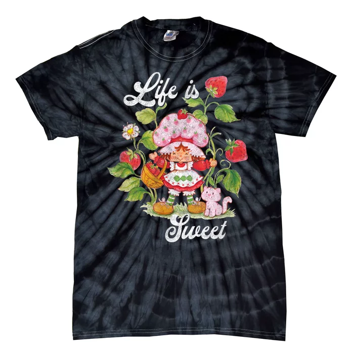 Life Is Sweet Vintage Berry Garden Funny Gift Tie-Dye T-Shirt