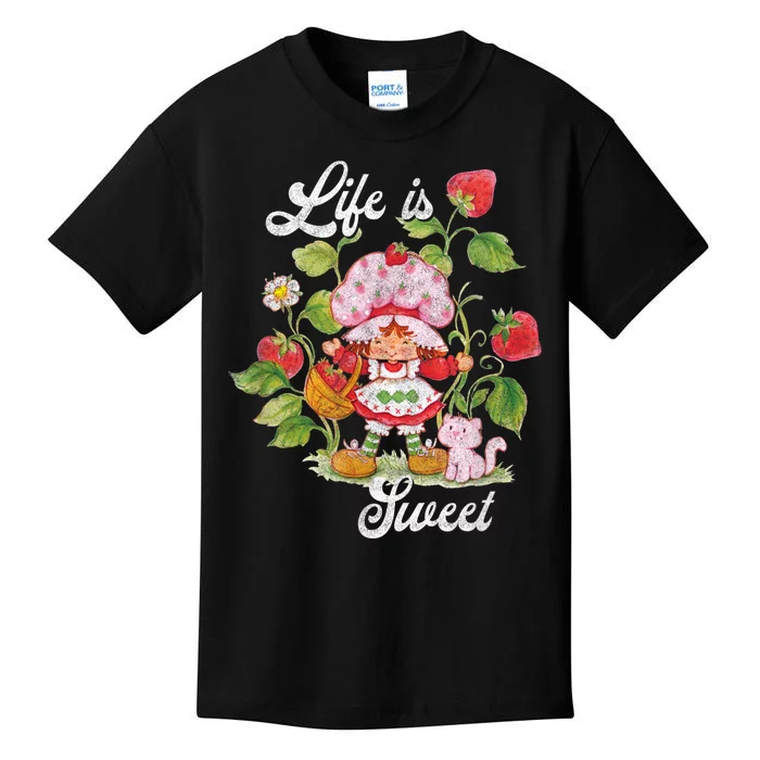 Life Is Sweet Vintage Berry Garden Funny Gift Kids T-Shirt