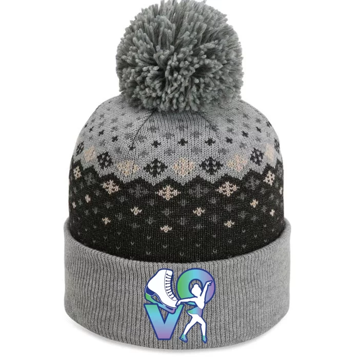 Love Ice Skating The Baniff Cuffed Pom Beanie