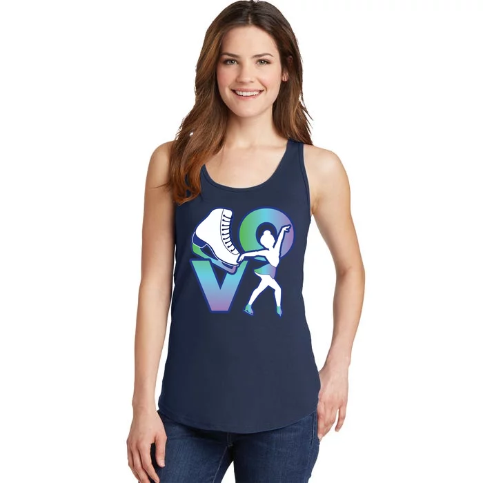 Love Ice Skating Ladies Essential Tank