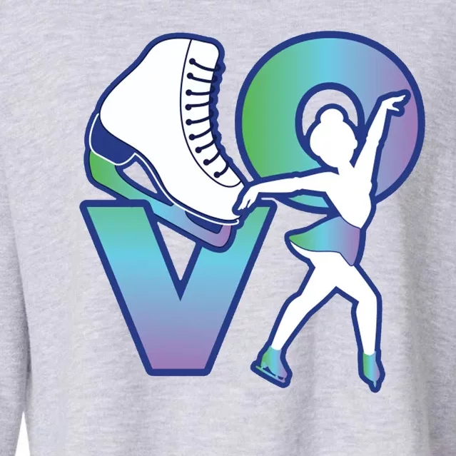 Love Ice Skating Cropped Pullover Crew