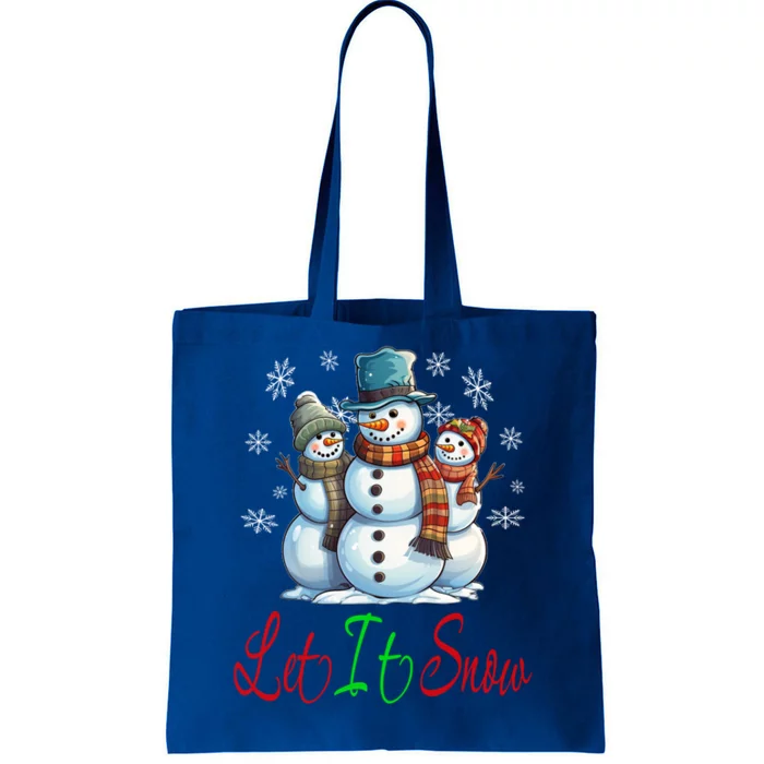 Let It Snow Snow Squad Snowflake For Winter And Christmas Gift Tote Bag