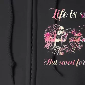 Life Is Short But Sweet For Certain Guitar Full Zip Hoodie