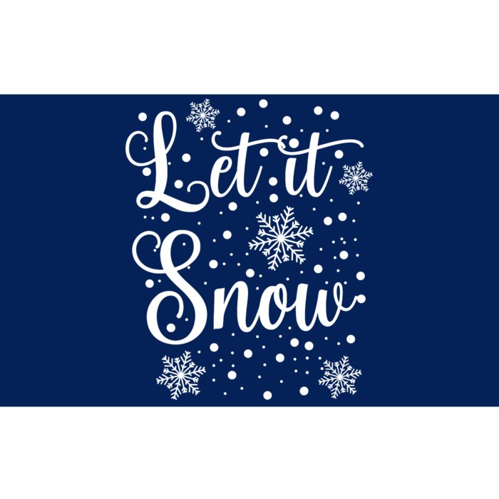 Let It Snow Funny Christmas Pajamas Bumper Sticker