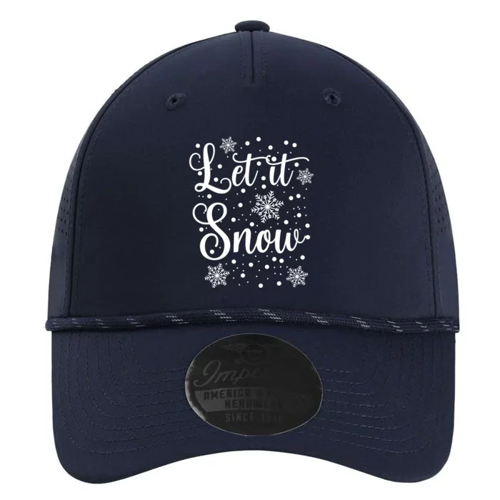 Let It Snow Funny Christmas Pajamas Performance The Dyno Cap