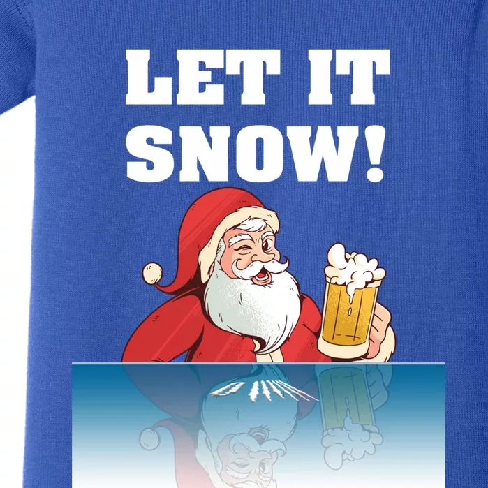 Let It Snow Cocaine Santa Sweater White Christmas Gift Adult Funny Gift Baby Bodysuit