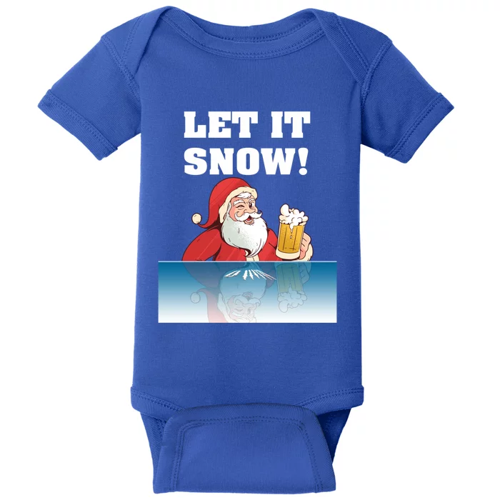 Let It Snow Cocaine Santa Sweater White Christmas Gift Adult Funny Gift Baby Bodysuit