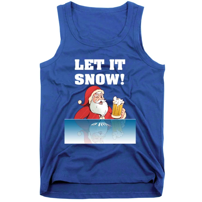 Let It Snow Cocaine Santa Sweater White Christmas Gift Adult Funny Gift Tank Top