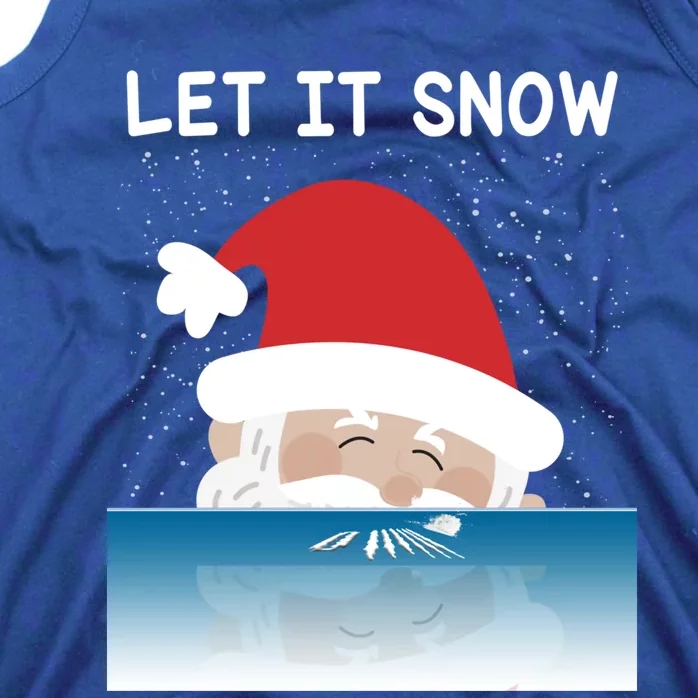 Let It Snow Cocaine Santa Sweater White Christmas Gift Funny Gift Tank Top