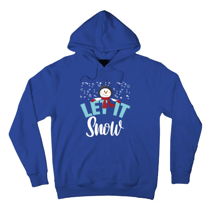 Let It Snow Funny Snow Stars Cool Gift Hoodie