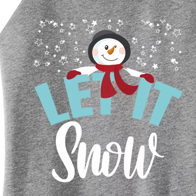 Let It Snow Funny Snow Stars Cool Gift Women’s Perfect Tri Rocker Tank