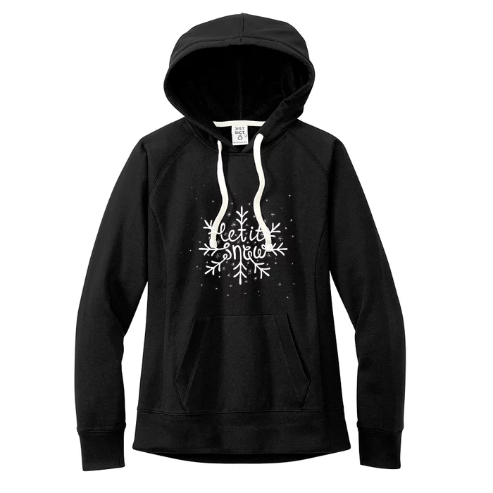 Let It Snow Women's Fleece Hoodie