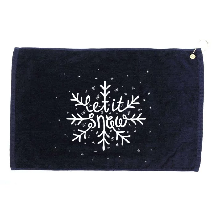 Let It Snow Grommeted Golf Towel