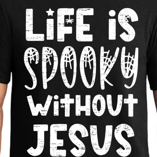 Life Is Spooky Without Jesus Christian Religious Halloween Gift Pajama Set