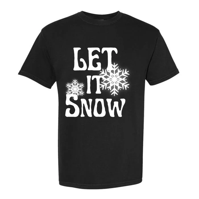 Let It Snow Snowflake Garment-Dyed Heavyweight T-Shirt