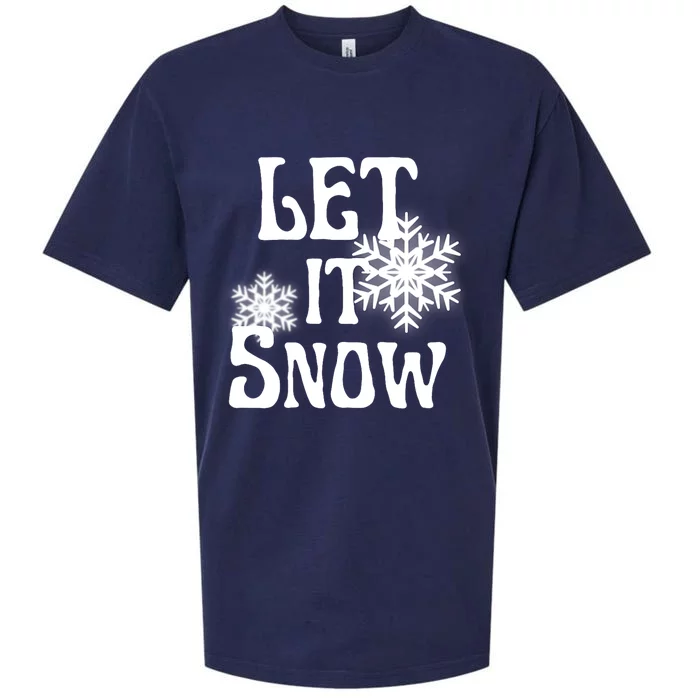 Let It Snow Snowflake Sueded Cloud Jersey T-Shirt