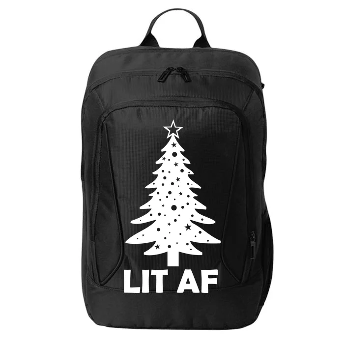 Lit AF Christmas Tree City Backpack