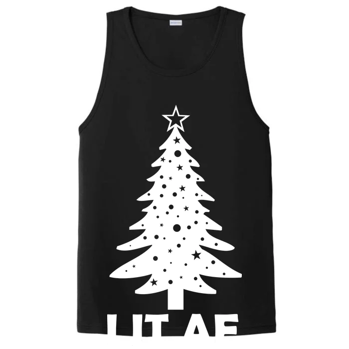 Lit AF Christmas Tree Performance Tank