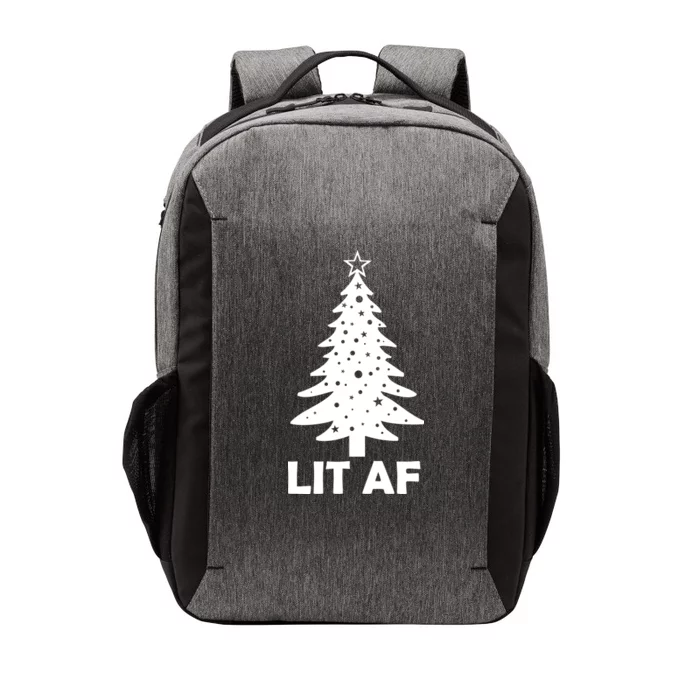 Lit AF Christmas Tree Vector Backpack