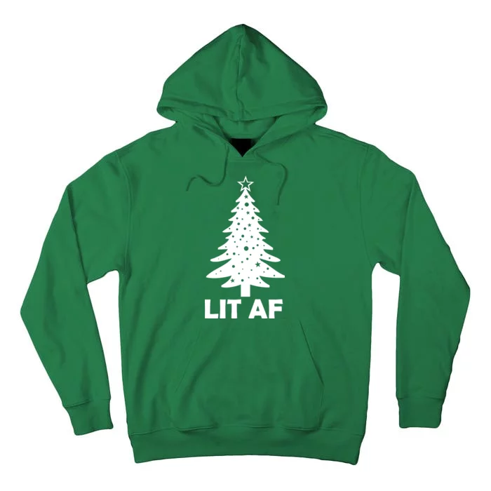 Lit AF Christmas Tree Tall Hoodie