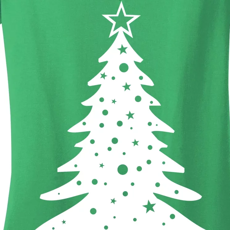 Lit AF Christmas Tree Women's V-Neck T-Shirt