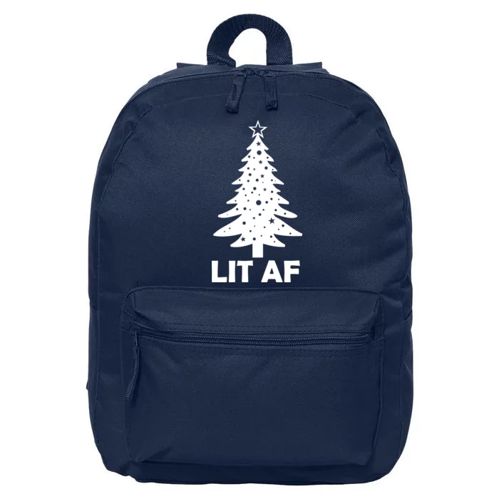 Lit AF Christmas Tree 16 in Basic Backpack