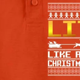 Lit Like a Christmas Tree Funny Ugly Christmas Dry Zone Grid Performance Polo