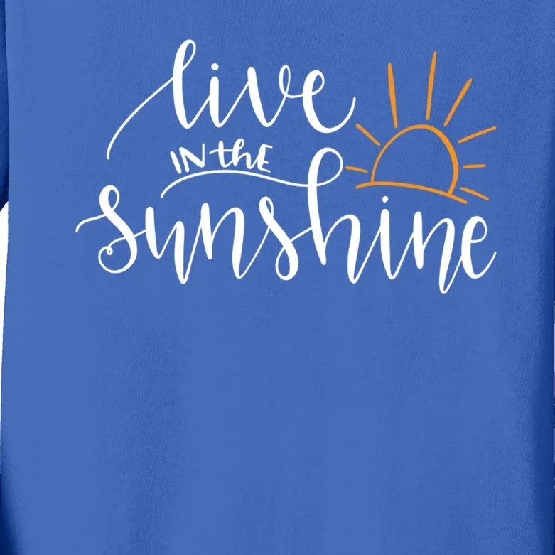 Live In The Sunshine Kids Long Sleeve Shirt