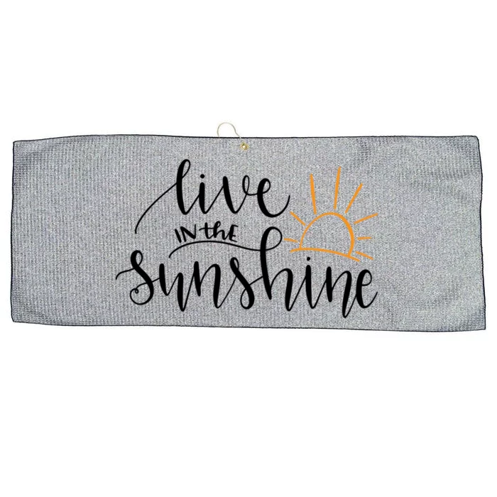 Live In The Sunshine Large Microfiber Waffle Golf Towel