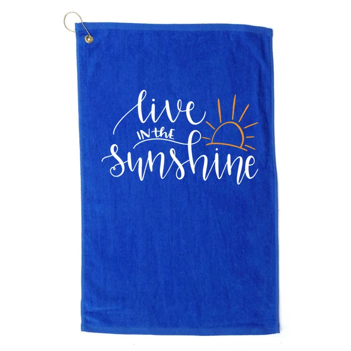 Live In The Sunshine Platinum Collection Golf Towel