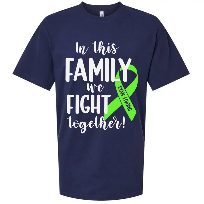 Lymphoma In This Family We Fight Together Team Cancer Lymphoma Ribbon Sueded Cloud Jersey T-Shirt