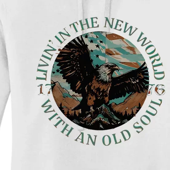 Living In The New World With An Old Soul Women's Pullover Hoodie