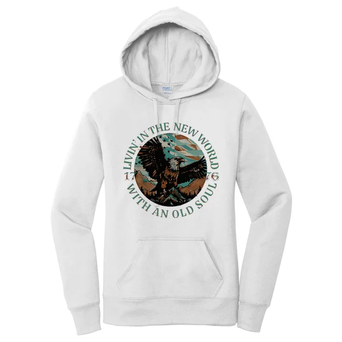 Living In The New World With An Old Soul Women's Pullover Hoodie