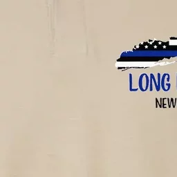 Long Island Thin Blue Line Flag Police Officers Softstyle Adult Sport Polo