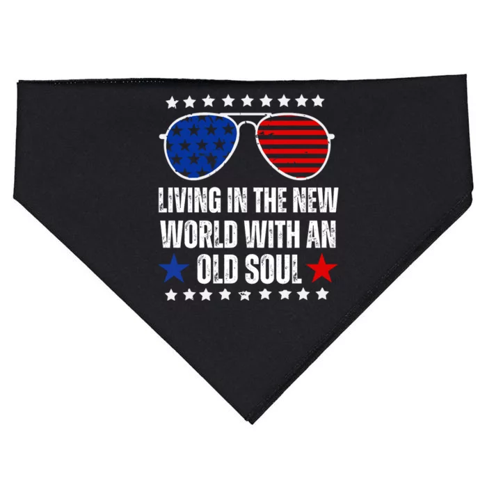 Living In The New World With An Old Soul USA-Made Doggie Bandana