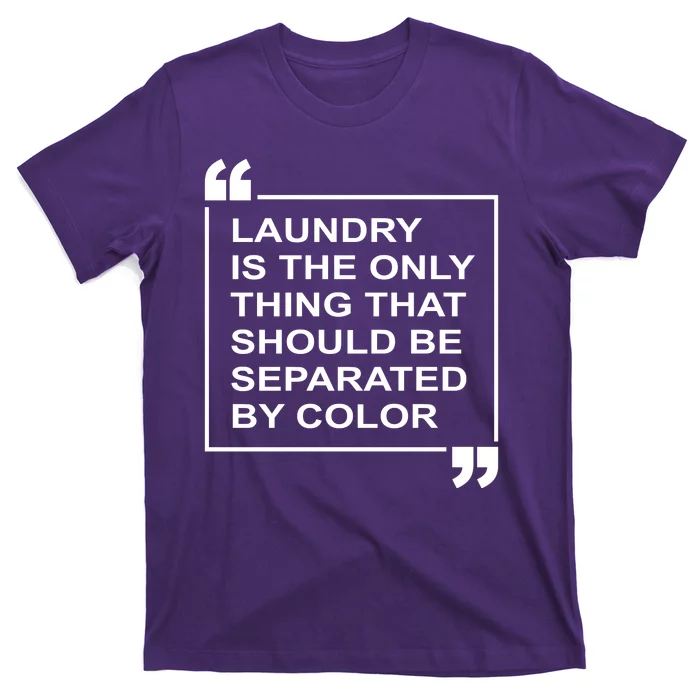 Laundry Is The Only Thing That Should Be Separated By Color T-Shirt