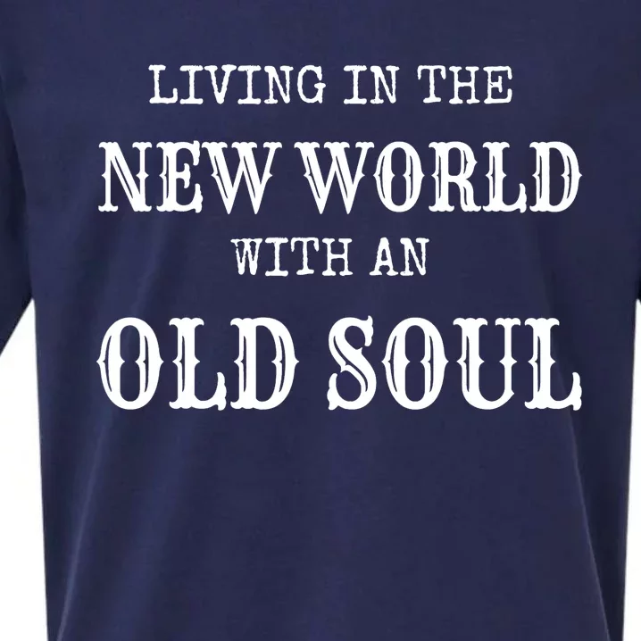 Living In The New World With An Old Soul Trending Sueded Cloud Jersey T-Shirt