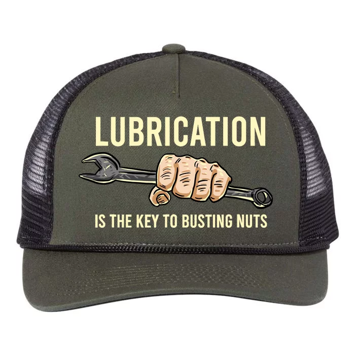 Lubrication Is The Key Funny Machinist Profession Gift Retro Rope Trucker Hat Cap