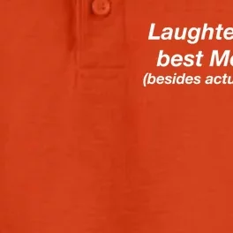 Laughter Is The Best Medicine (Besides Actual Medicine) Funny Gift Dry Zone Grid Performance Polo