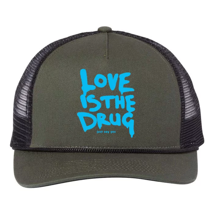 Love Is The Drug Just Say Yes Retro Rope Trucker Hat Cap