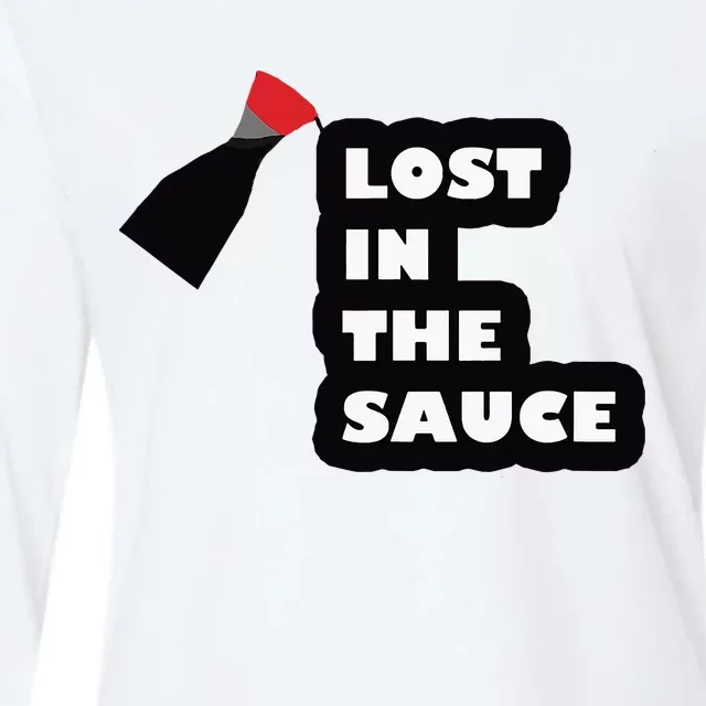 Lost In The Sauce Womens Cotton Relaxed Long Sleeve T-Shirt