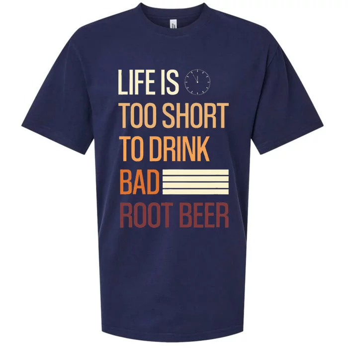 Life Is Too Short To Drink Bad Rootbeer Sueded Cloud Jersey T-Shirt