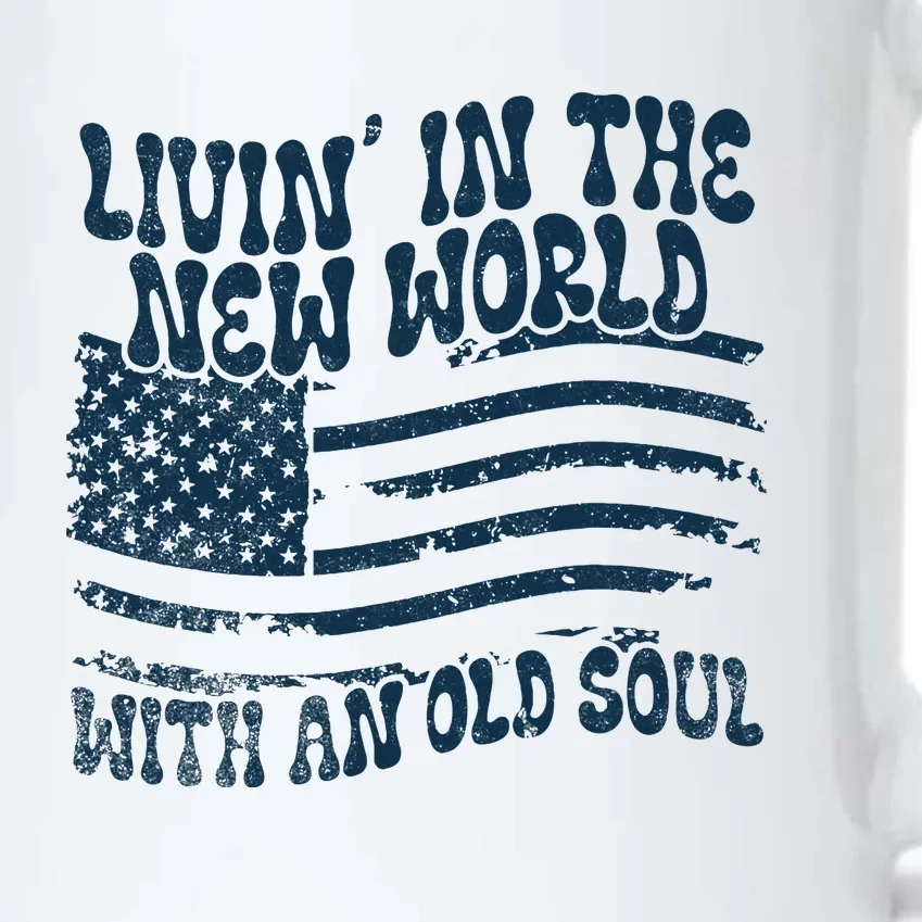 Living In The New World With An Old Soul Black Color Changing Mug