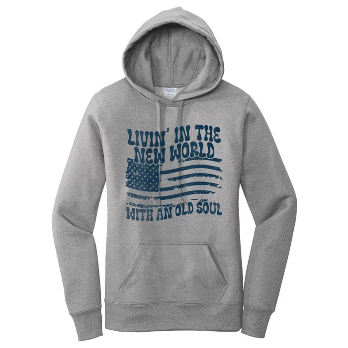 Living In The New World With An Old Soul Women's Pullover Hoodie