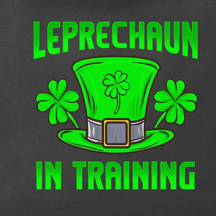 Leprechaun In Training Funny Saint Patrick's Day Green Hat Zip Tote Bag