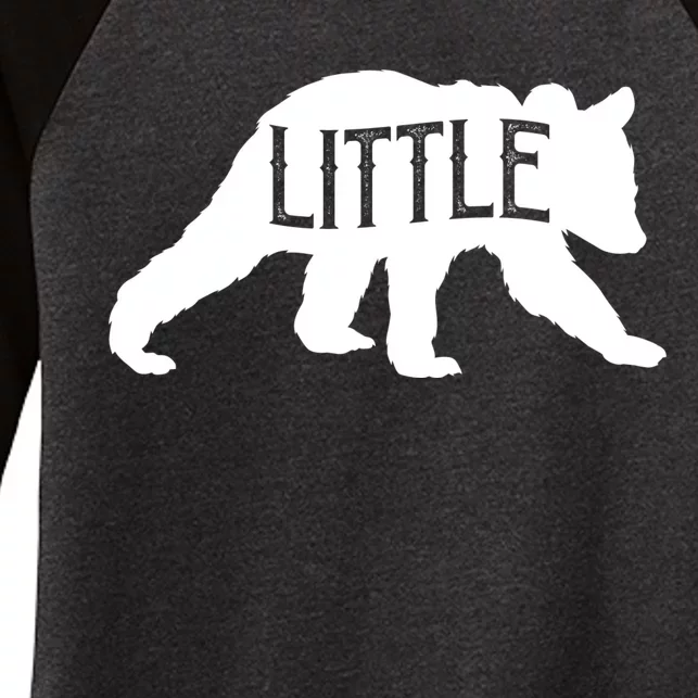 Little Bear Women's Tri-Blend 3/4-Sleeve Raglan Shirt