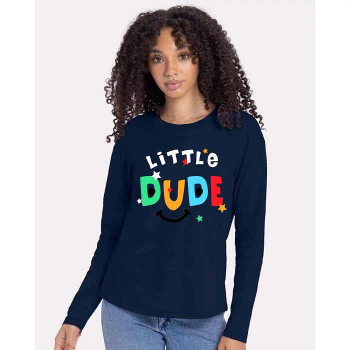 Little Dude Womens Cotton Relaxed Long Sleeve T-Shirt