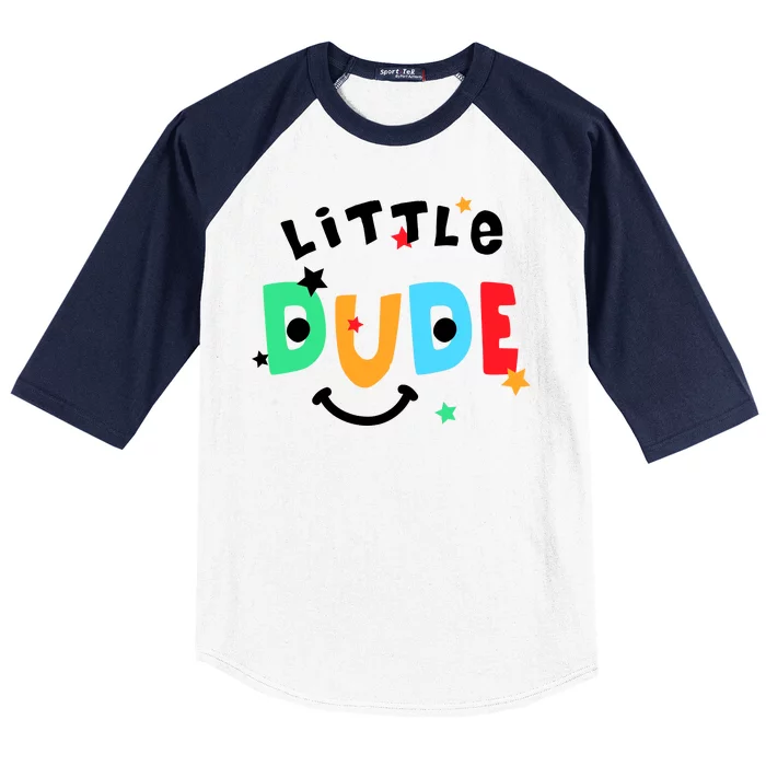 Little Dude Baseball Sleeve Shirt